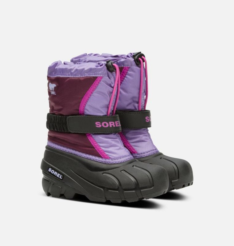 Sorel Barn Vinterkängor Lila/Svarta - Childrens Flurry™ - YFQ-549836